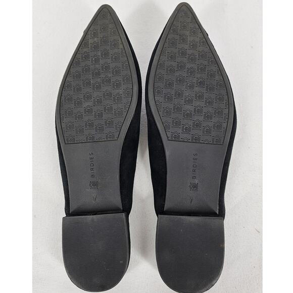 BIRDIES WOMEN'S BLACK SLIDE FLATS CUSHION INNER SOLE SIZE 7 - Picture 6 of 7